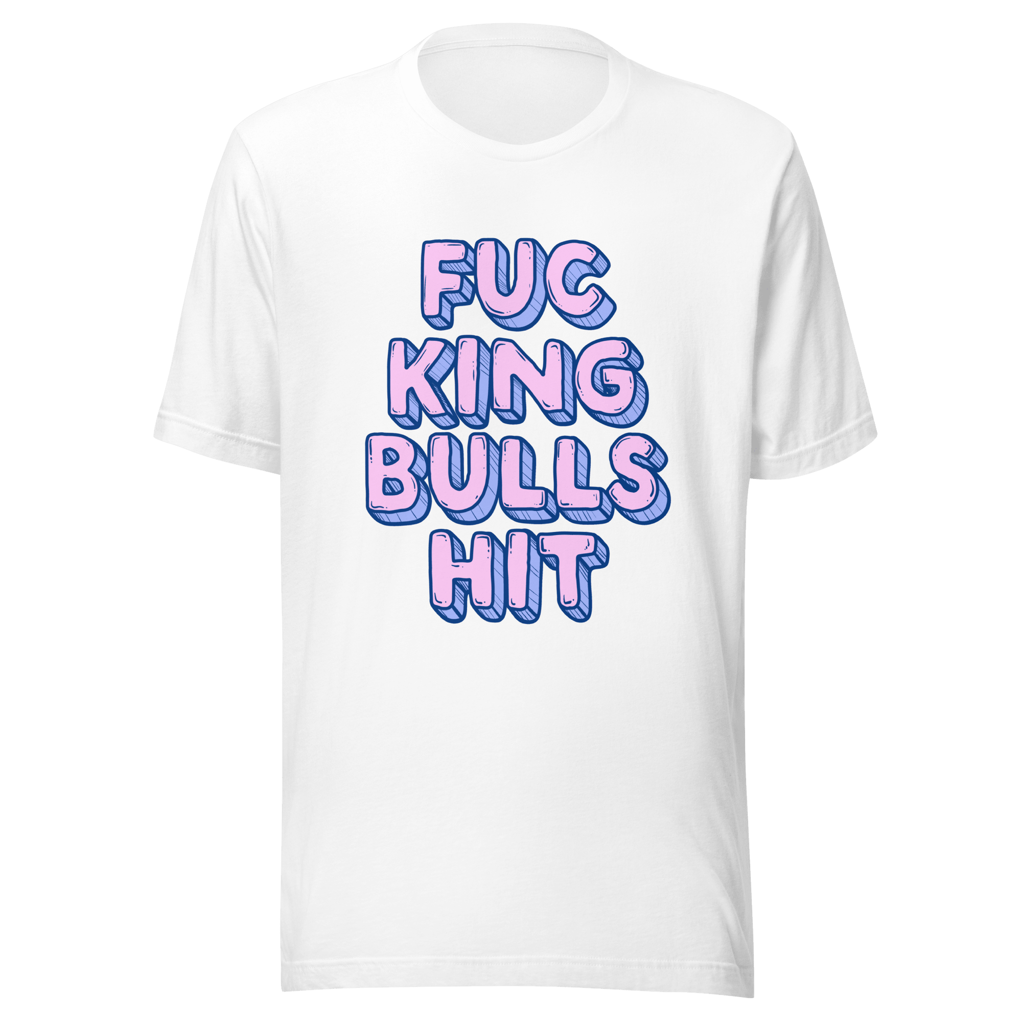 F*cking Bullsh*t Bold Retro Text Graphic T-Shirt - Jess.a.creates