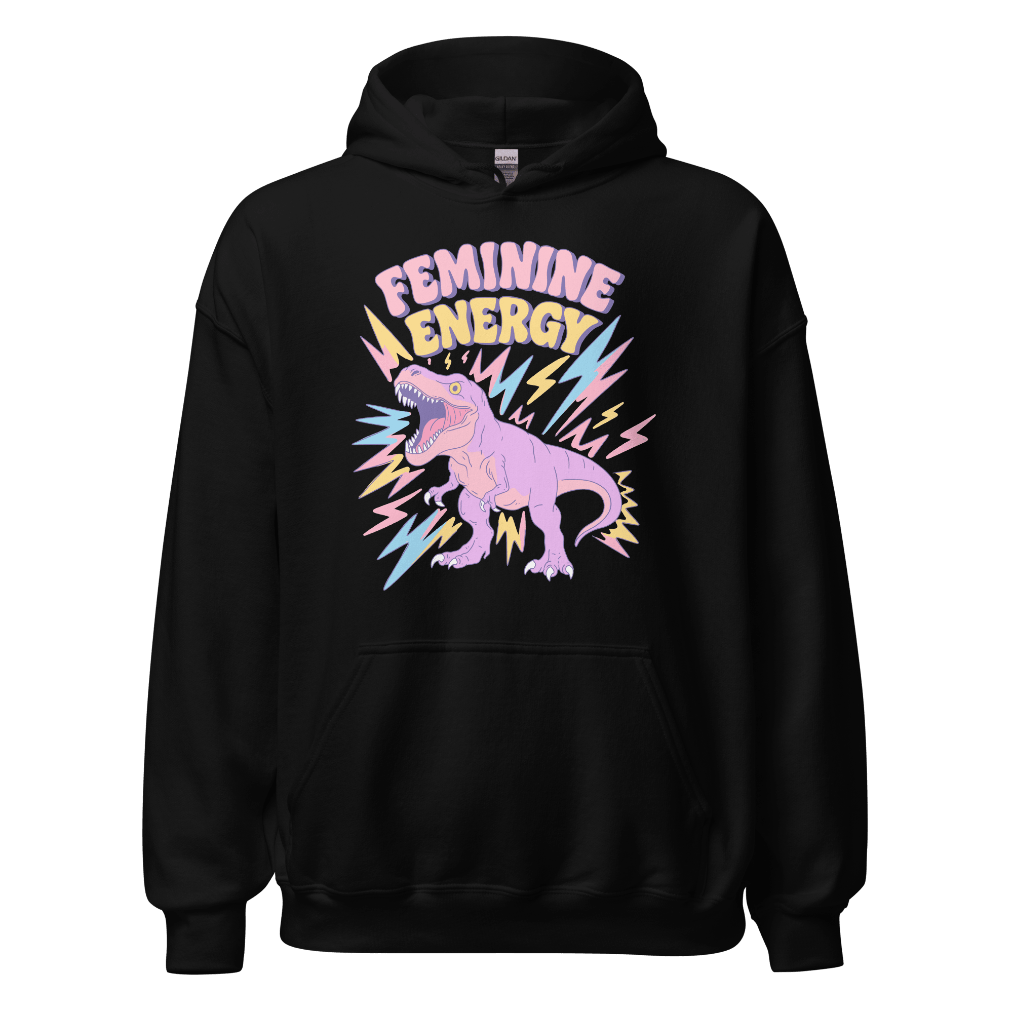 Feminine Energy T - Rex Hoodie - Jess.a.creates