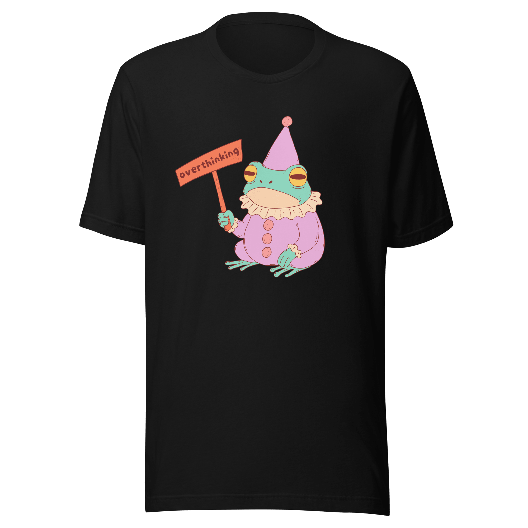 Overthinking Sad Frog Clown T-Shirt - Jess.a.creates