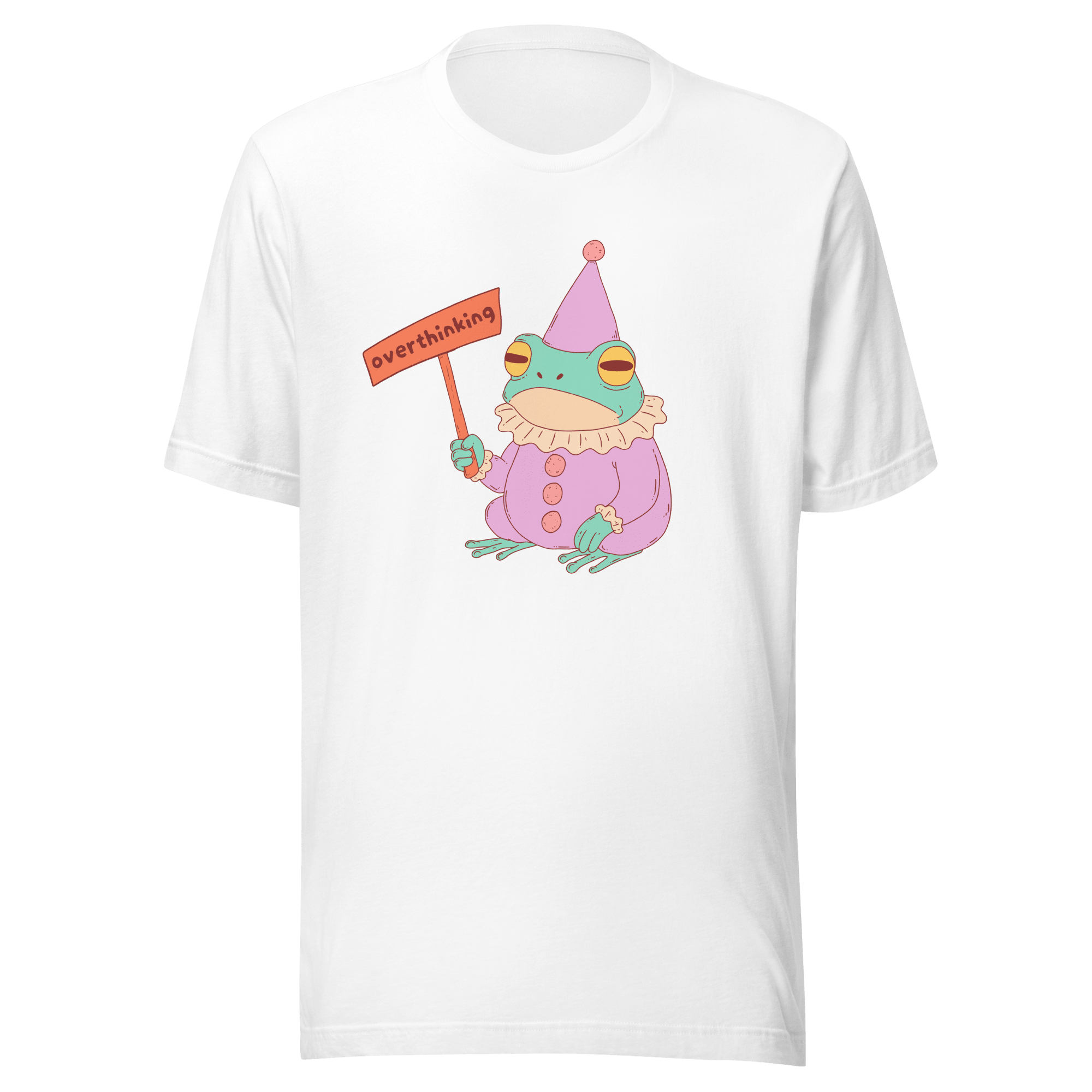 Overthinking Sad Frog Clown T-Shirt - Jess.a.creates