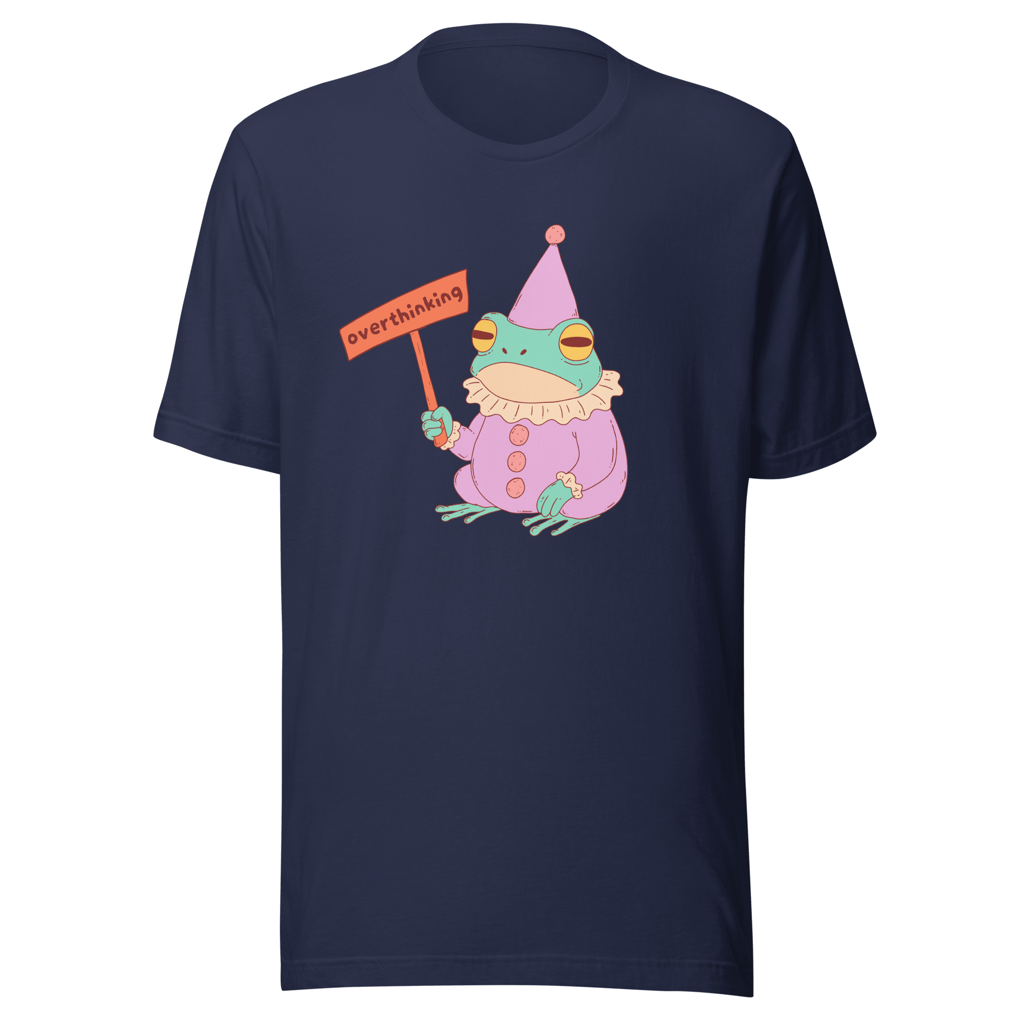 Overthinking Sad Frog Clown T-Shirt - Jess.a.creates