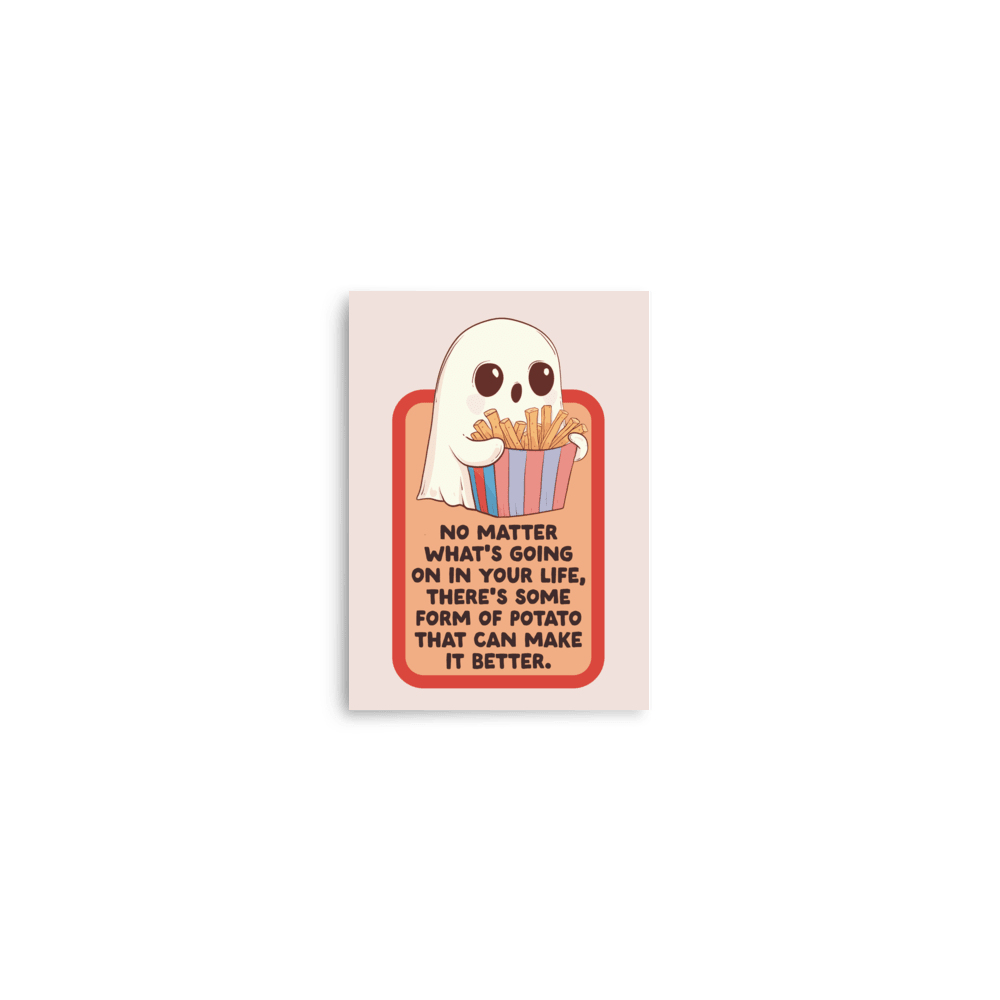 Some Form Of Potato Funny Ghost Poster - Jess.a.creates