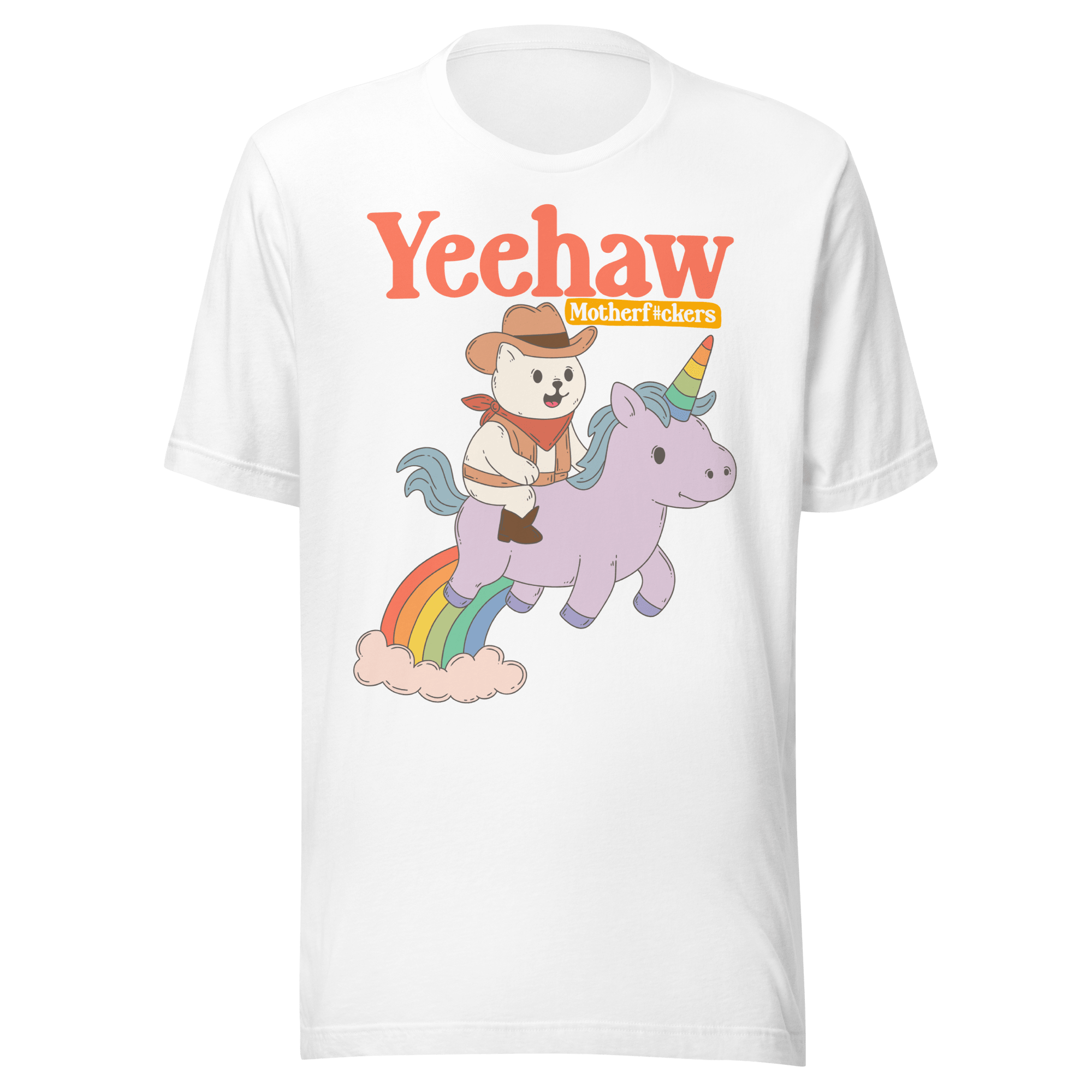 Yeehaw Motherf*ckers Cowboy Cat Unicorn T-Shirt - Jess.a.creates