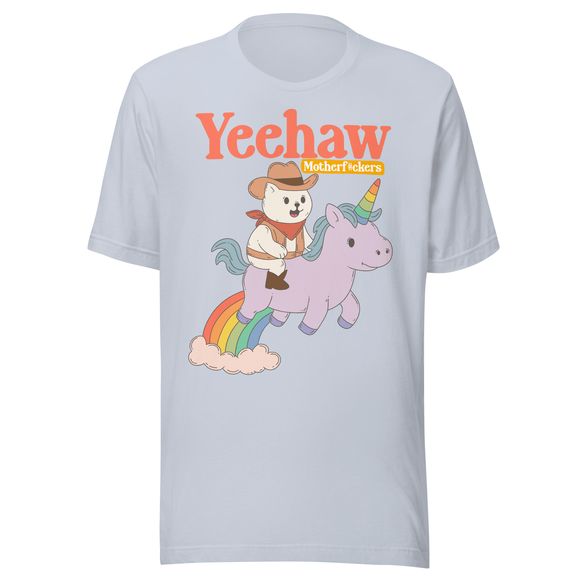 Yeehaw Motherf*ckers Cowboy Cat Unicorn T-Shirt - Jess.a.creates