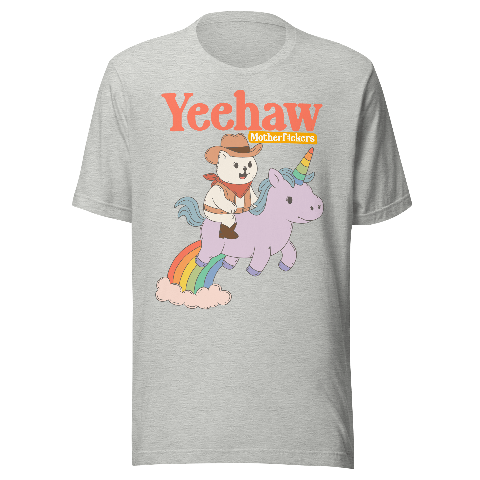 Yeehaw Motherf*ckers Cowboy Cat Unicorn T-Shirt - Jess.a.creates
